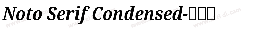 Noto Serif Condensed字体转换